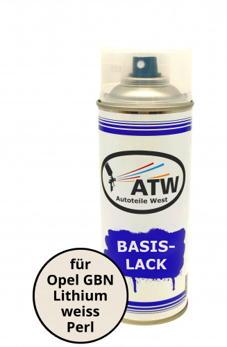 Autolack für Opel GBN Lithiumweiss Perleffekt